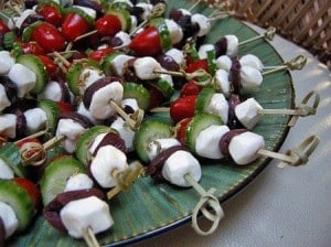 brochettes mozzarella