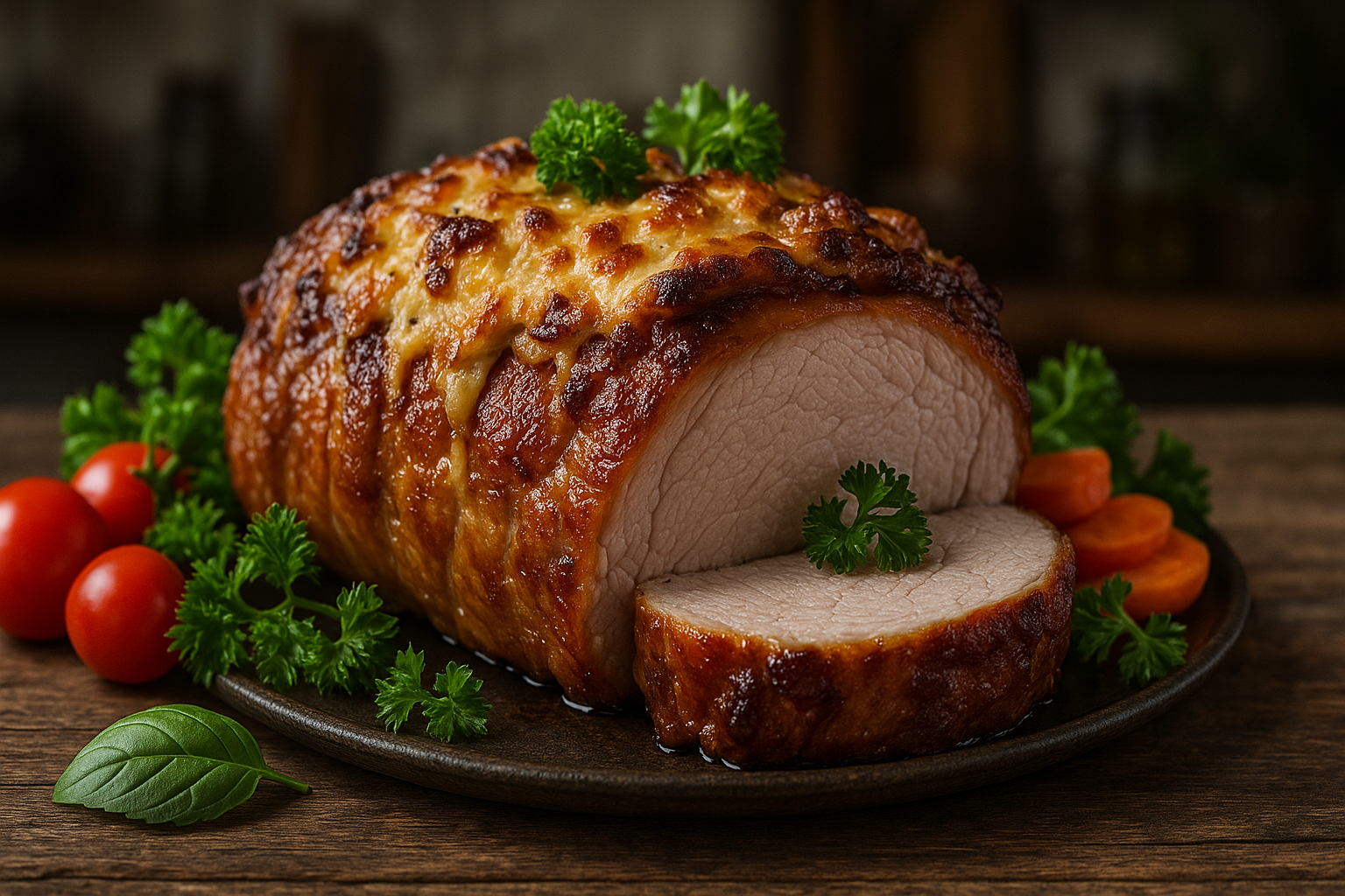 cuisson roti de porc orloff